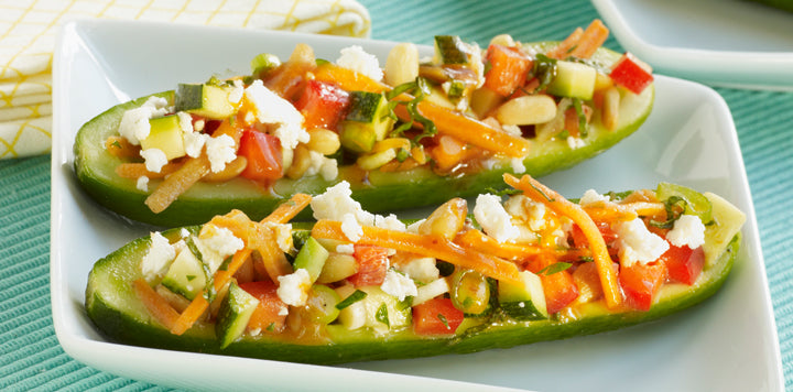 Cucumber Boat Salad