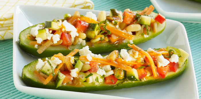 Cucumber Boat Salad