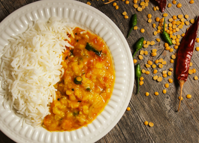 Daal Tadka Rice with Bhoj Masale