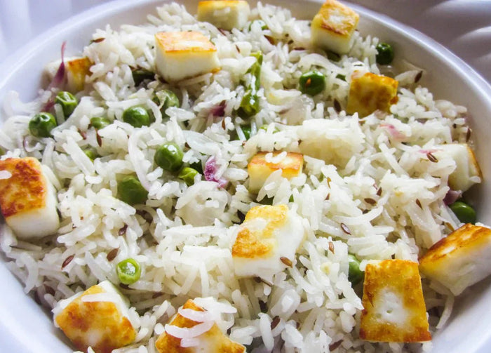 Matar Paneer Pulao Recipe