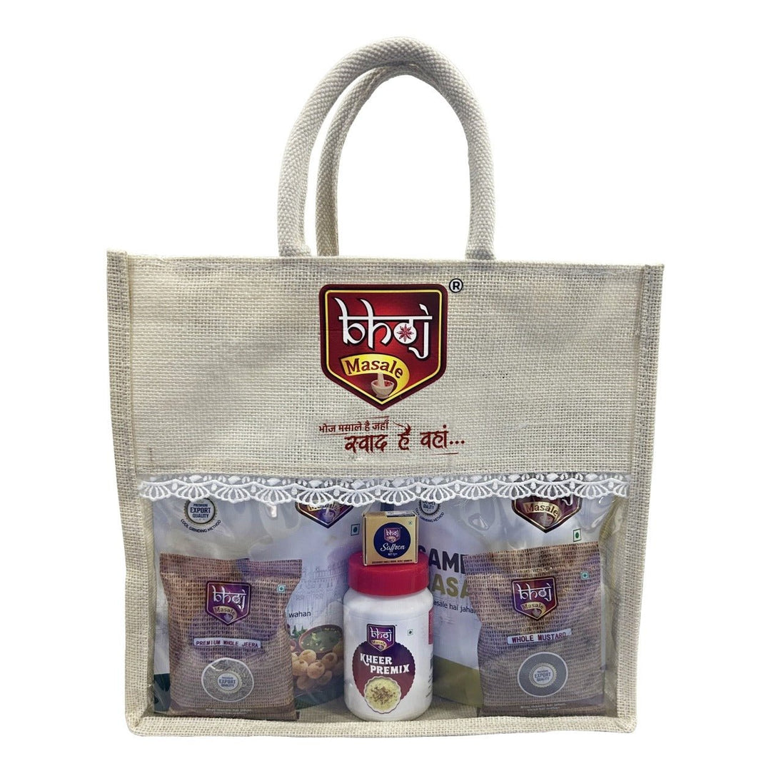 2025 DIWALI DAMAKA COMBO OFFER - Rs 1999 (WITH DESIGNER JUTE BAG) - Bhoj Masale