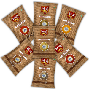 Daily Use Masale Combo Total 700gm ( 7 x 100 gram)-  No Onion No Garlic ( Jain Masale)