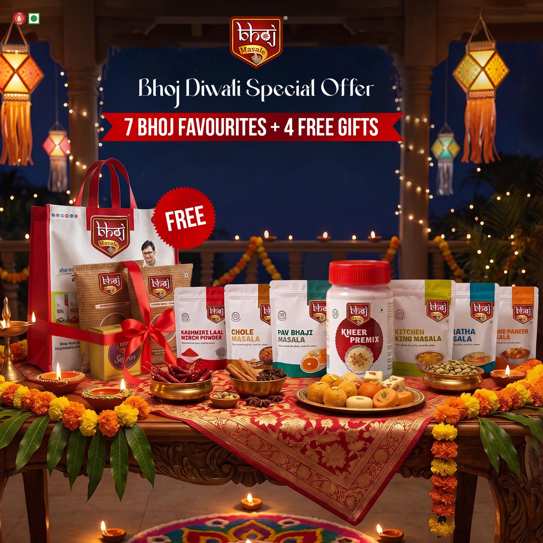 Bhoj Diwali Special Offer | 7 Bhoj Favourites + 4 FREE Gifts