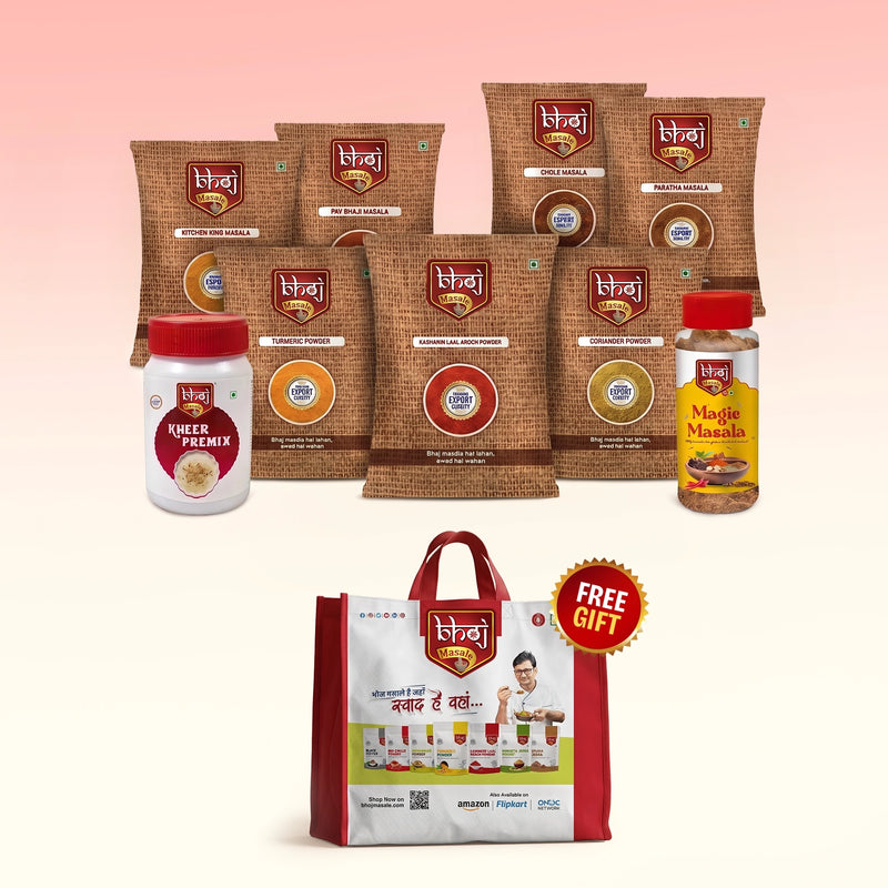 Bhoj Celebration Special Box | 9 Bhoj Favourites + FREE Red Shopping Bag