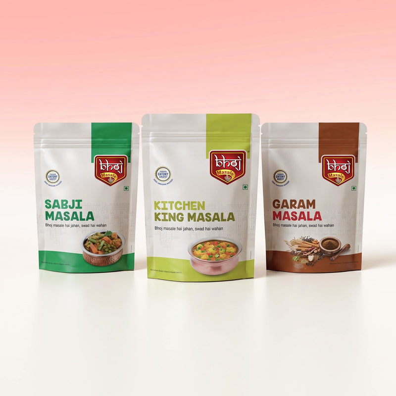 Bhoj The Spicy Trio Combo 600g | Sabji Masala, Kitchen King & Royal Garam Masala (3 × 200g)