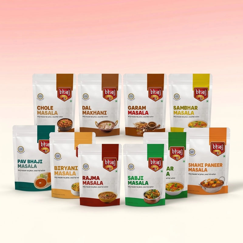 Blended Range Masale Combo 2kg (10 x 200g Zip Lock Pouches) | The Complete Indian Cooking Collection