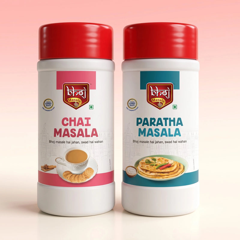 Chai Masala & Paratha Masala Combo Pack | 1kg (2 x 450g Net) | The Perfect Indian Breakfast Duo