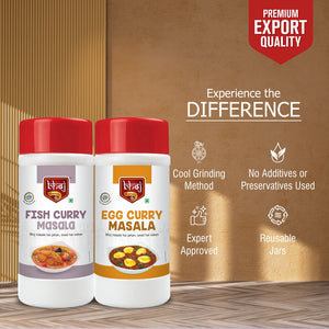 Fish Curry Masala & Egg Curry Masala-1000g Combo Pack ( 2 x 500g each)