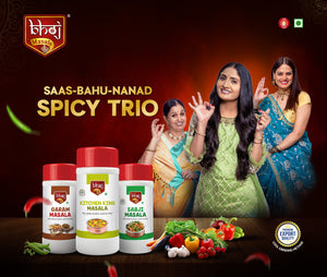 Sabji, Kitchen King & Garam Masala Combo 600gm (3 x 200g each) - The Spicy Trio !