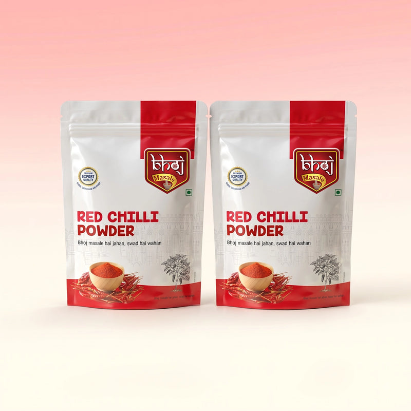 Red Chilli (Laal Mirchi) Powder Combo 400g (2 x 200g Zip Lock Pouches) | The Heat Specialist