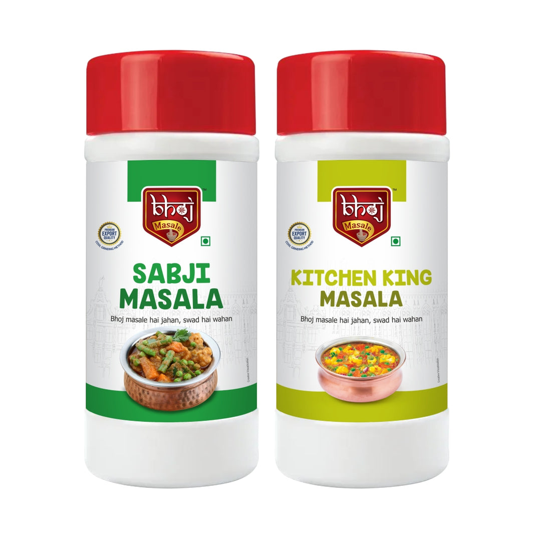 abji Masala & Kitchen King Masala 1000g Combo - Bhoj Masale