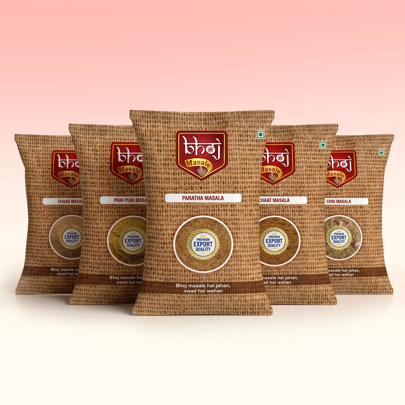 Top Up Masale Combo 500g | 5 Everyday Jain Masalas for Snacks, Chaas & Chai