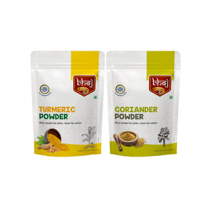 Turmeric Powder & Coriander Powder Combo 400gm ( 2 x 200g each)