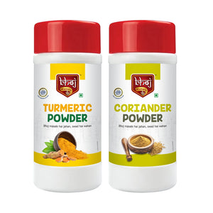 Turmeric Powder & Coriander Powder Combo 1000gm  (2 x 500g each)