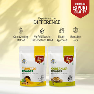 Turmeric Powder & Coriander Powder Combo 400gm ( 2 x 200g each)