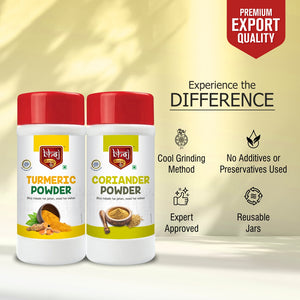 Turmeric Powder & Coriander Powder Combo 1000gm  (2 x 500g each)