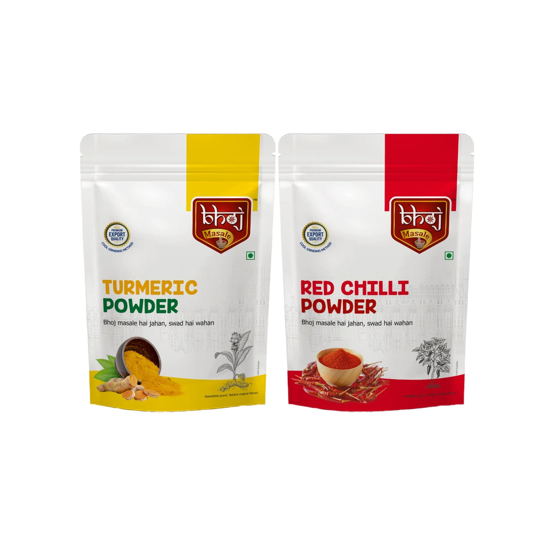 Turmeric & Red Chilli Powder Combo 400gm (2x200g each)