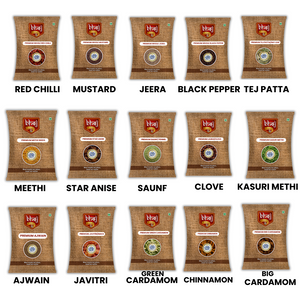 15 Whole Spices Combo (Sabut/Khade Masala) by Bhoj Masale