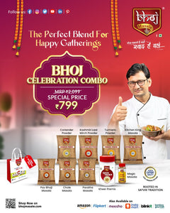 Bhoj Celebration Special Box | 9 Bhoj Favourites + FREE Red Shopping Bag - Bhoj Masale