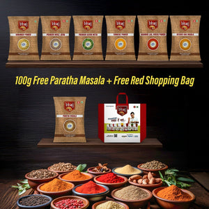 Bhoj Smart Kitchen Bachat Combo Offer | + Free 100g Paratha Masala + Red Shopping Bag | Rs 499 - Bhoj Masale