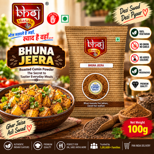 Bhuna Jeera Powder 100g | Roasted Cumin from Unjha - Bhoj Masale