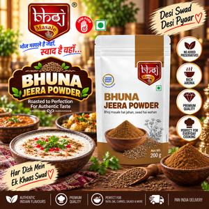 Bhuna Jeera (Roasted Cumin) Powder 200g Zip Lock Pouch | The Roasted Aroma Specialist - Bhoj Masale
