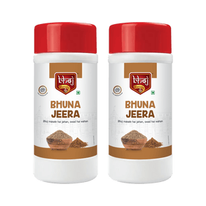 Bhuna Jeera | Roasted Cummin | 1kg (Pack of 2 x 450gm net) Pet Jar - Bhoj Masale