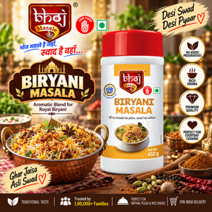 Biryani Masala PET Jar 500g (Net 450g) | Authentic Biryani Masala - Bhoj Masale