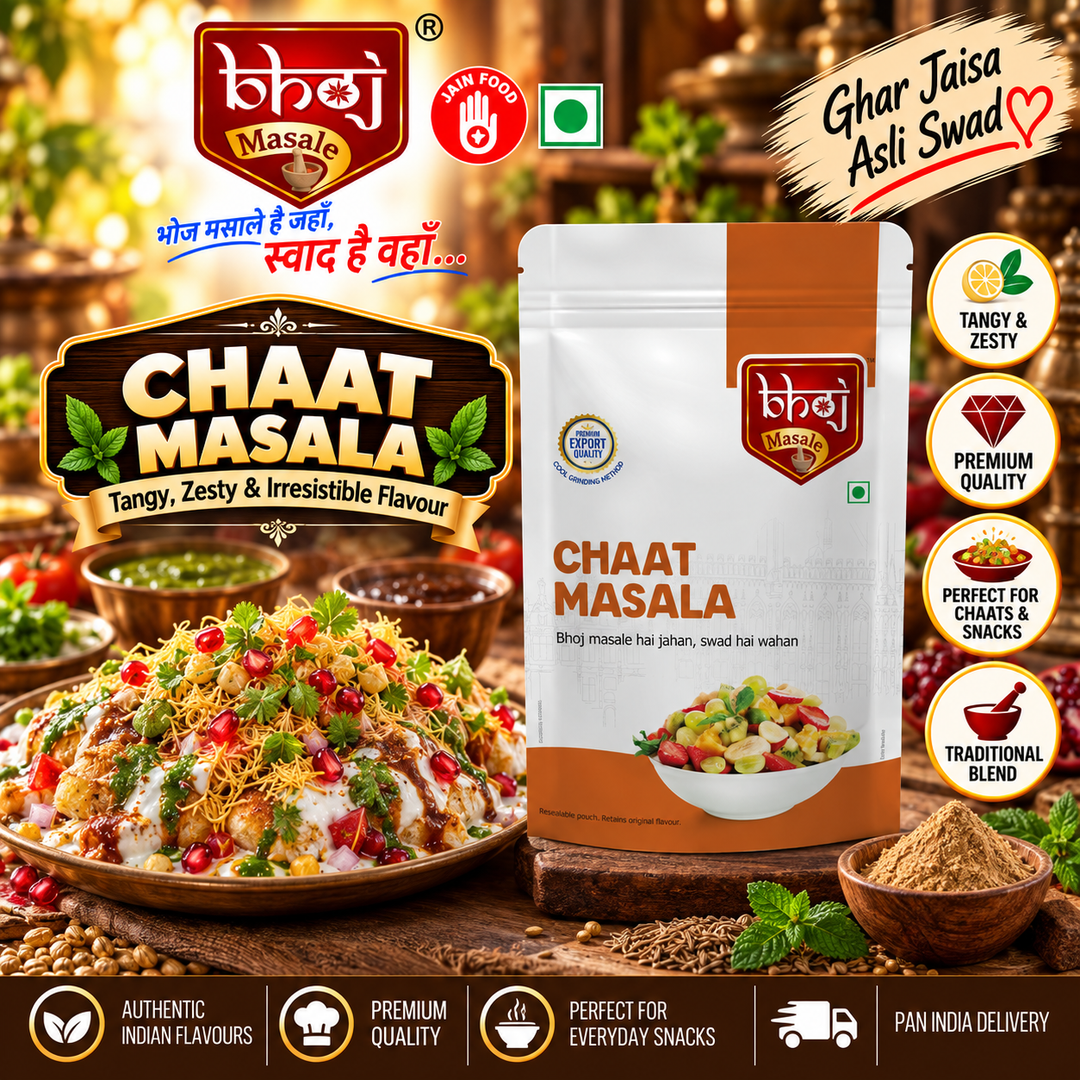Chaat Masala 200g Zip Lock Pouch | The Magic Sprinkle for Every Snack - Bhoj Masale