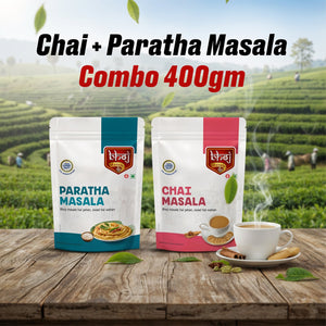 Chai + Paratha Masala Combo 400gm (2 x200 gm each) - Bhoj Masale