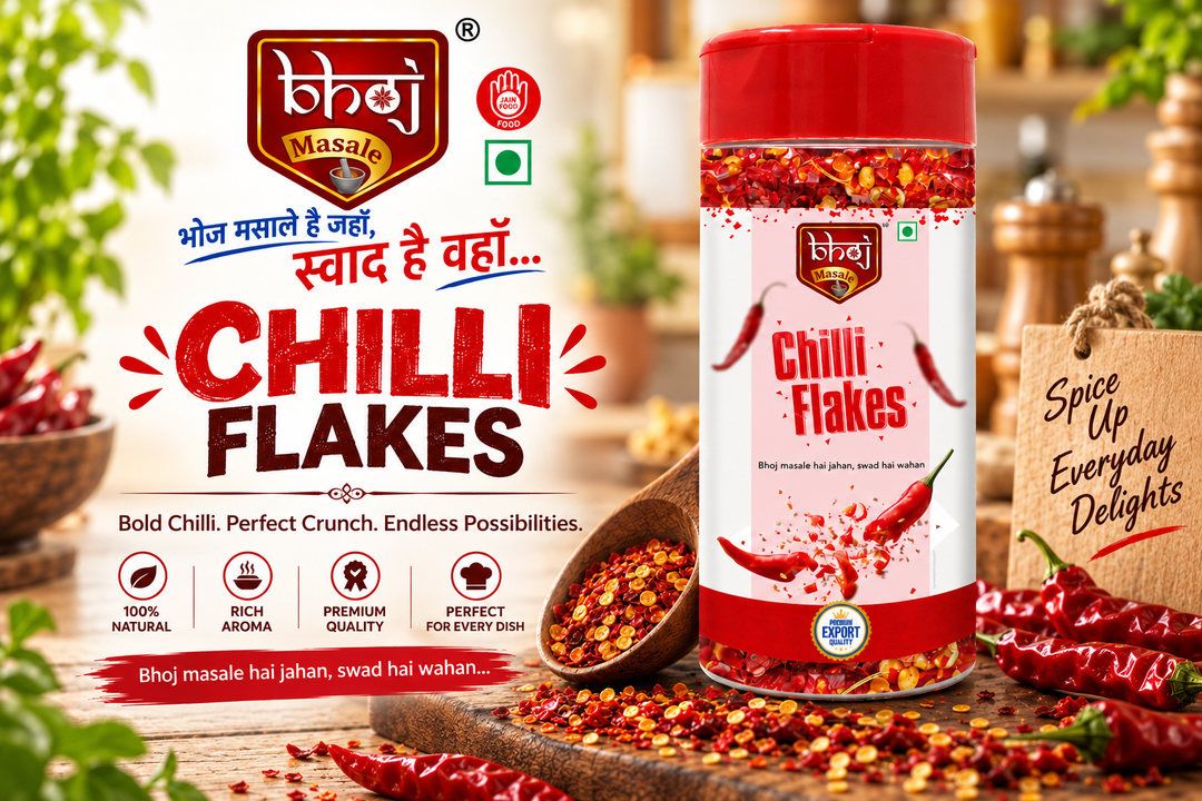 Chilli Flakes 40g | Add a Fiery Twist to Every Bite - Bhoj Masale