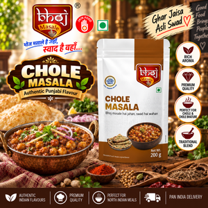 Chole Masala 200g Zip Lock Pouch | Authentic Punjabi Chole Masala - Bhoj Masale
