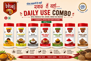 Daily Use Masale Combo 7kg (6.3 net) | 7 Essential Spices for Everyday Indian Cooking - Bhoj Masale