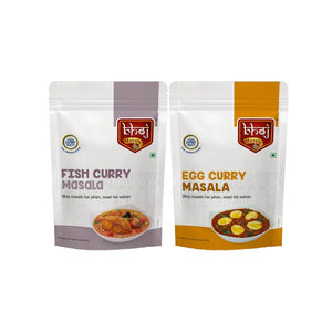 Fish & Egg Curry Masala Combo 400gm - Bhoj Masale