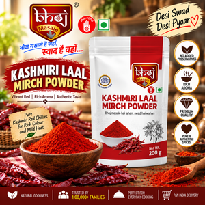 Kashmiri Laal Mirchi Powder 200g Zip Lock Pouch | The Natural Red Colour Specialist