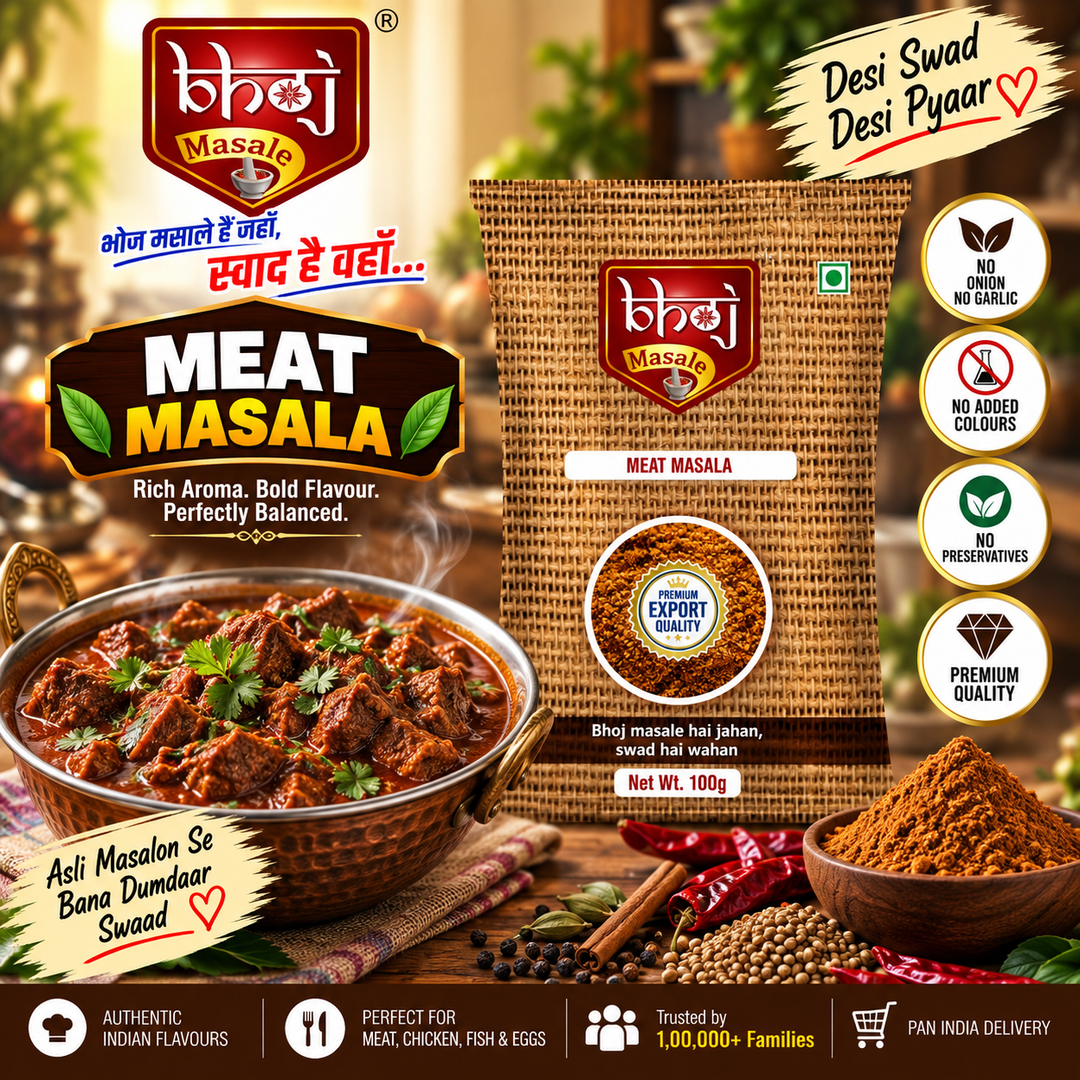 Meat Masala 100g | Bold Peppery Flavours for Everyday Cooking - Bhoj Masale