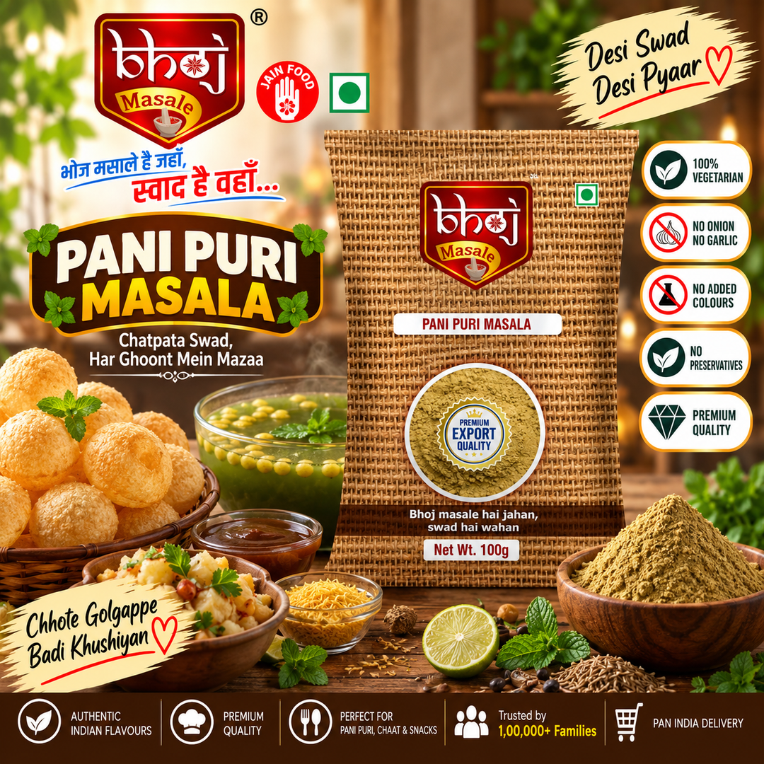 Pani Puri Masala 100g | Street Food Magic in Every Bite - Bhoj Masale