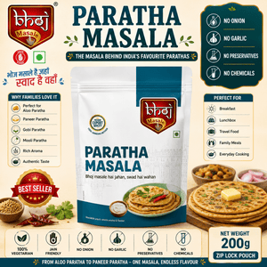 Paratha Masala 200g Zip Lock Pouch | Perfect for Aloo, Paneer & Stuffed Parathas - Bhoj Masale
