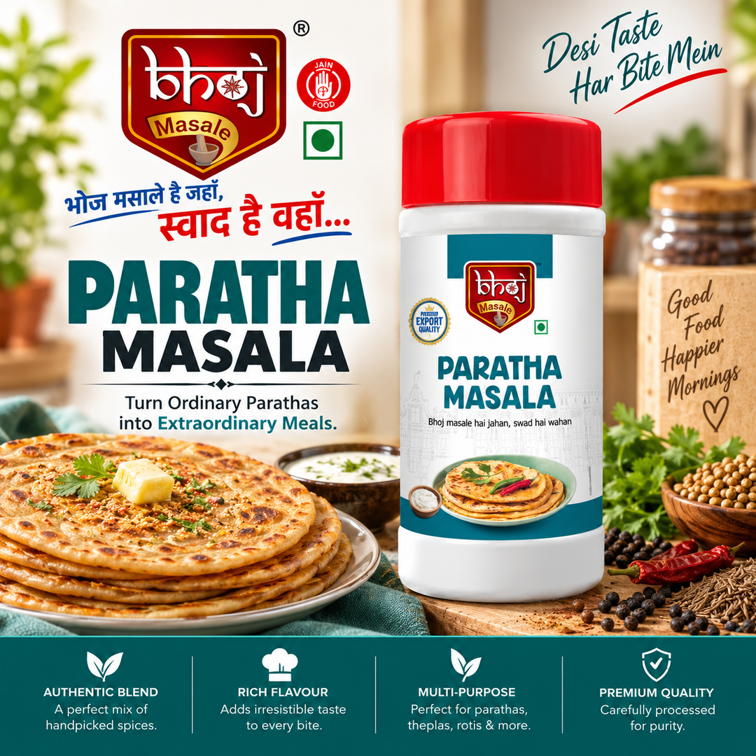 Paratha Masala PET Jar 500g (Net 450g) | Bhoj's Bestselling Paratha Masala - Bhoj Masale