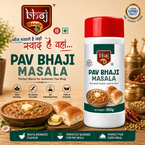 Pav Bhaji Masala PET Jar 500g (Net 450g) | Authentic Mumbai Style Pav Bhaji Masala - Bhoj Masale