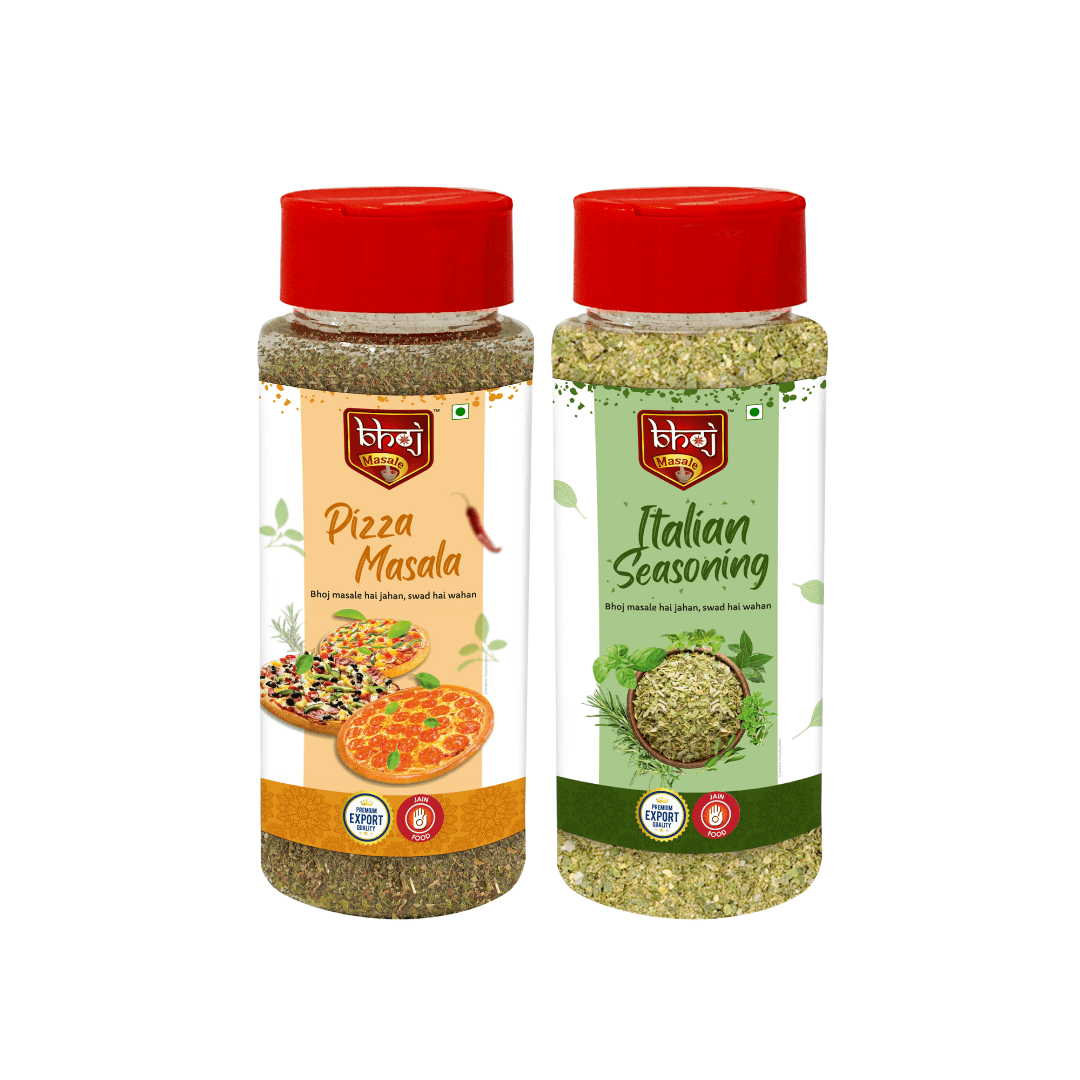 Pizza Masala & Italian Seasoning 100gm Combo Pack - Bhoj Masale