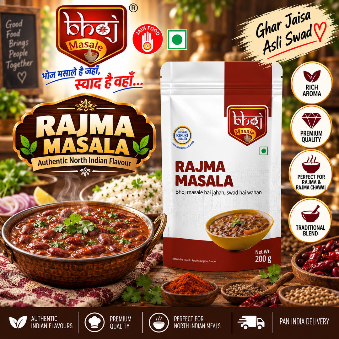 Rajma Masala 200g Zip Lock Pouch | Authentic Punjabi Rajma Masala - Bhoj Masale