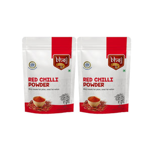 Red Chilli (Laal Mirchi) Powder 400gm (Pack of 2 = 2*200gm) - Bhoj Masale