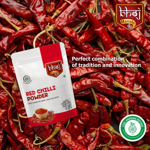 Red Chilli (Laal Mirchi) Powder 400gm (Pack of 2 = 2*200gm) - Bhoj Masale