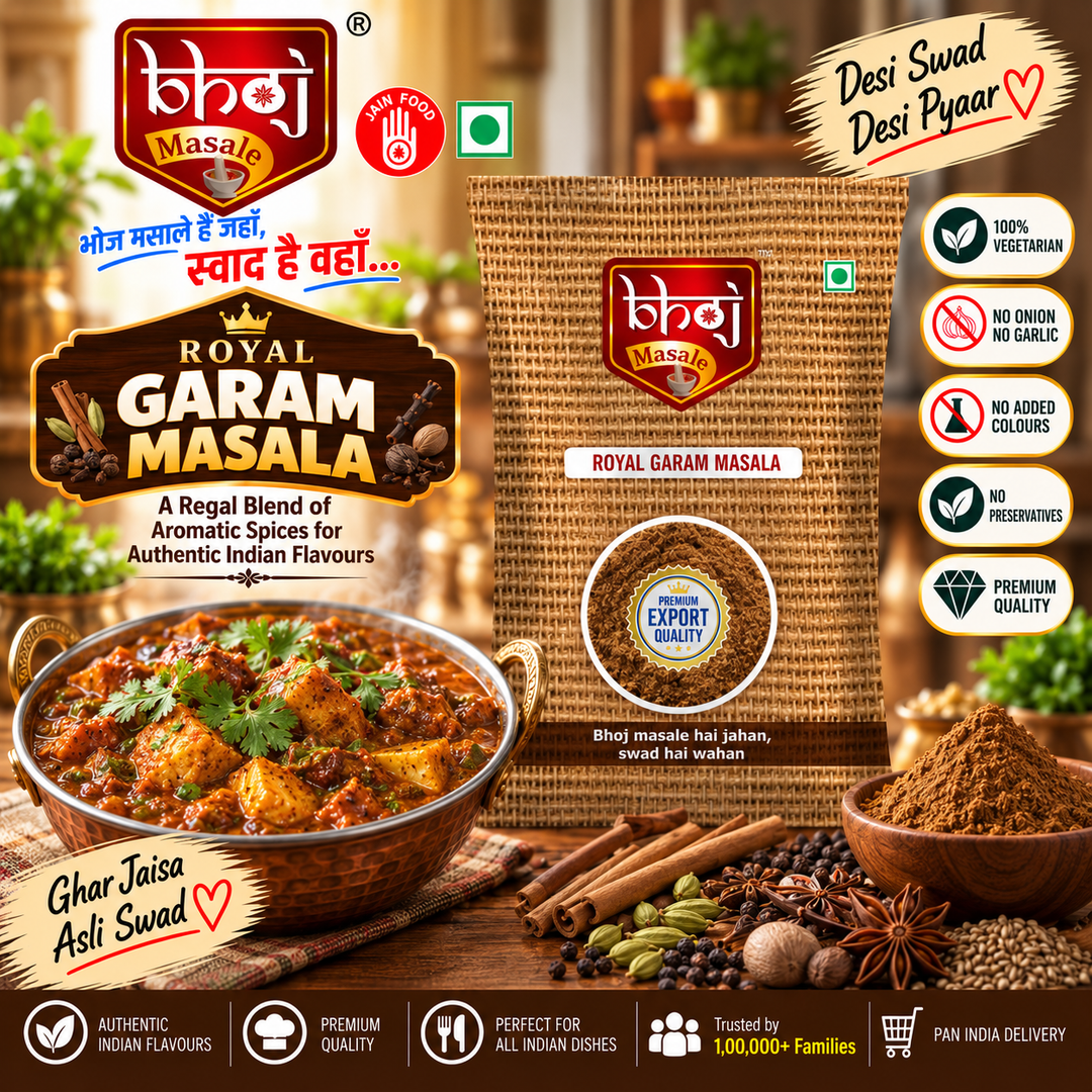 Royal Garam Masala 100g | The Crown Jewel of Indian Cooking - Bhoj Masale