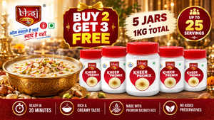 Royal Kheer Premix 1kg (1000g) | Buy 2 Get 3 Free Offer | Rich & Creamy Kheer Ready in 20 Minutes - Bhoj Masale