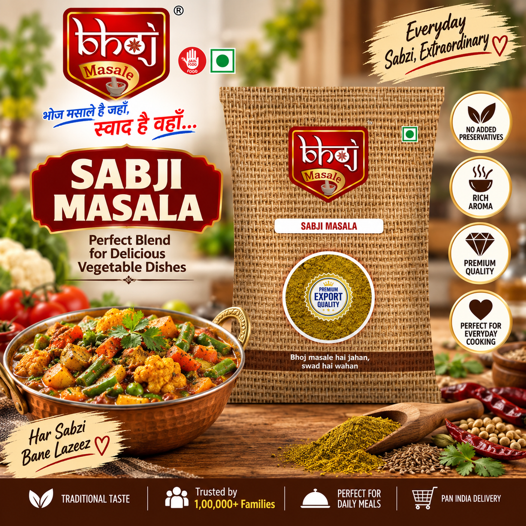 Sabji Masala 100g | Everyday Vegetables, Extraordinary Taste - Bhoj Masale