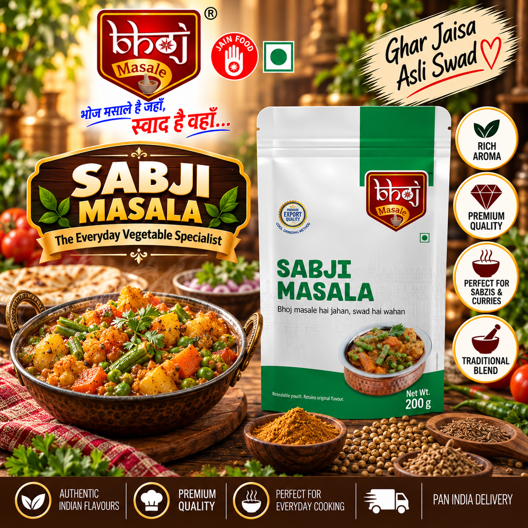 Sabji Masala 200g Zip Lock Pouch | The Specialist for Everyday Sabzis - Bhoj Masale