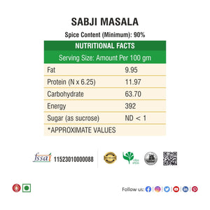 Sabji Masala & Kitchen King Masala 1000g Combo pack ( 2 x 450g net each) - Bhoj Masale