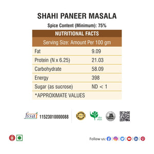 Shahi Paneer Masala & Rajma Masala - 1000g Combo Pack (2 x 450g net each) - Bhoj Masale